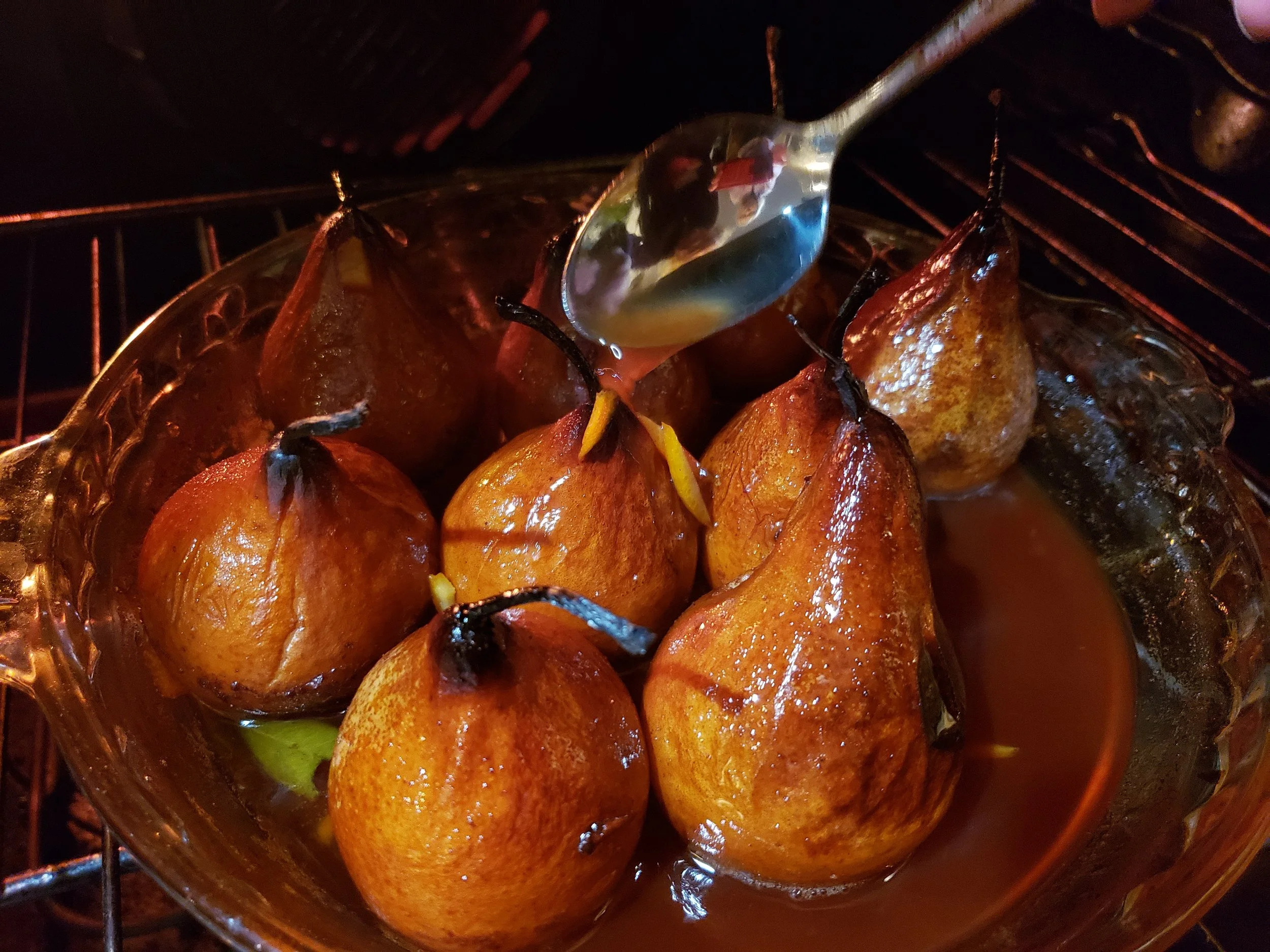 Florence’s Famous Maple-Poached Pears!