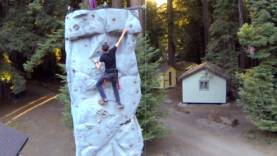Rock climbing venue in the redwoods