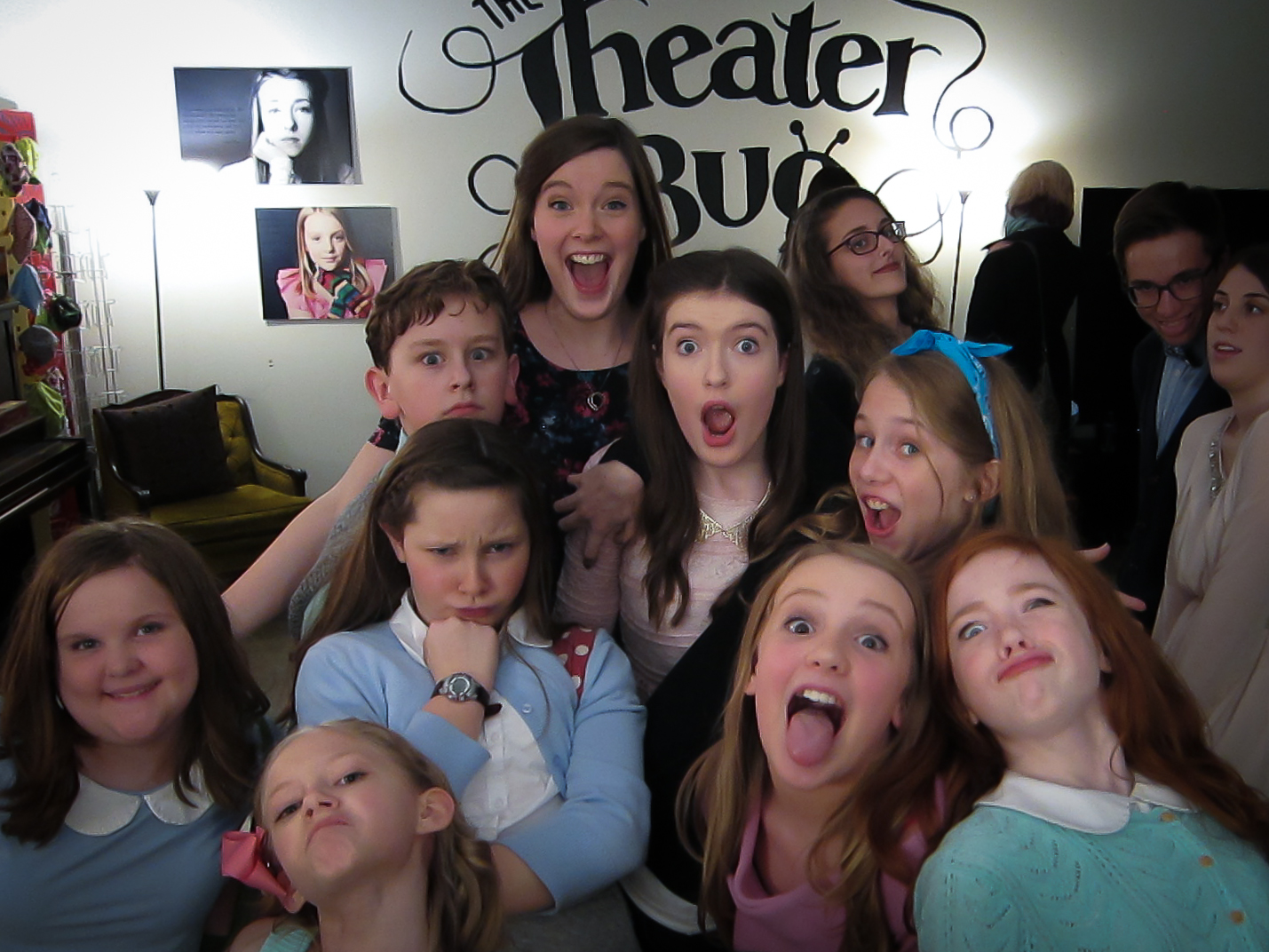 With students at The Theater Bug.