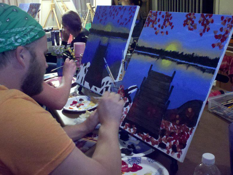 We will be painting this beautiful fall painting - I can almost feel that eastern breeze...