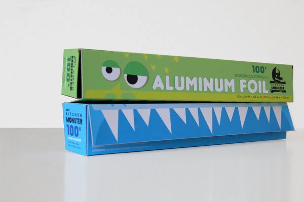 The packaging makes fun combinations when stacked.