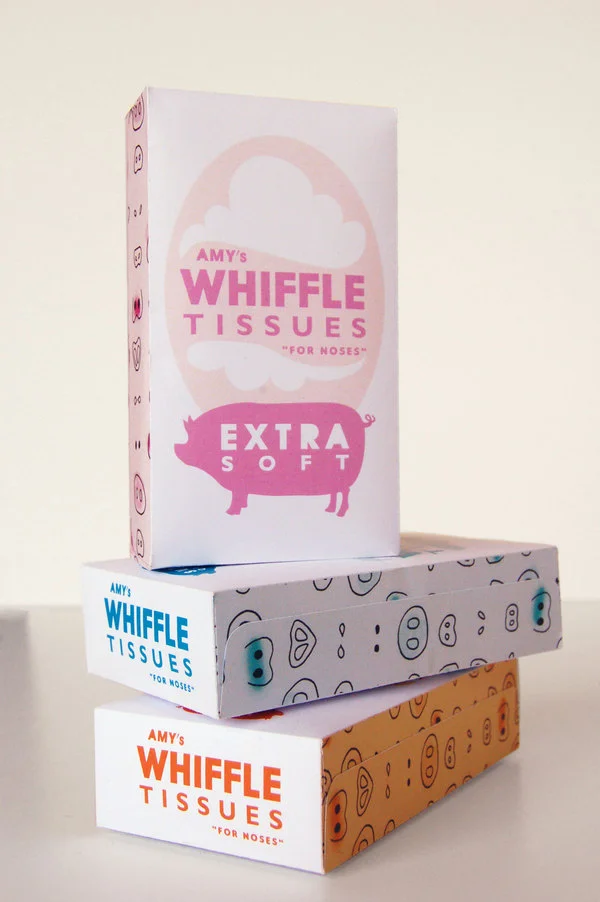 The definition of whiffle is to blow in light or shifting gusts or puffs like the wind.