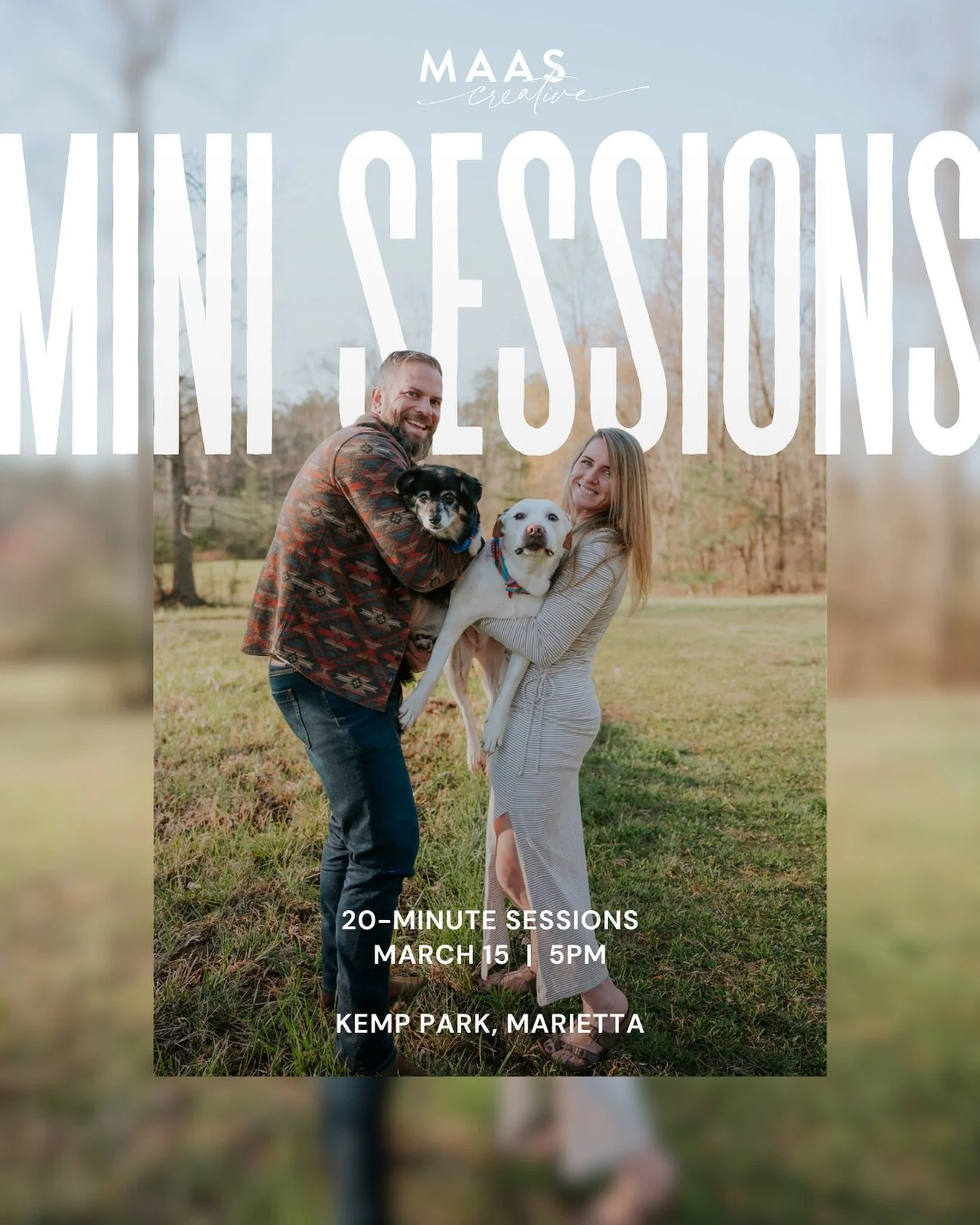 20-minute sessions March 15th. Signing up link can be found in my bio. I can&rsquo;t wait to meet you and your pup. And if you haven&rsquo;t yet, please sign up for my newsletter and be the first one to find out about new sessions, adoptable dogs and