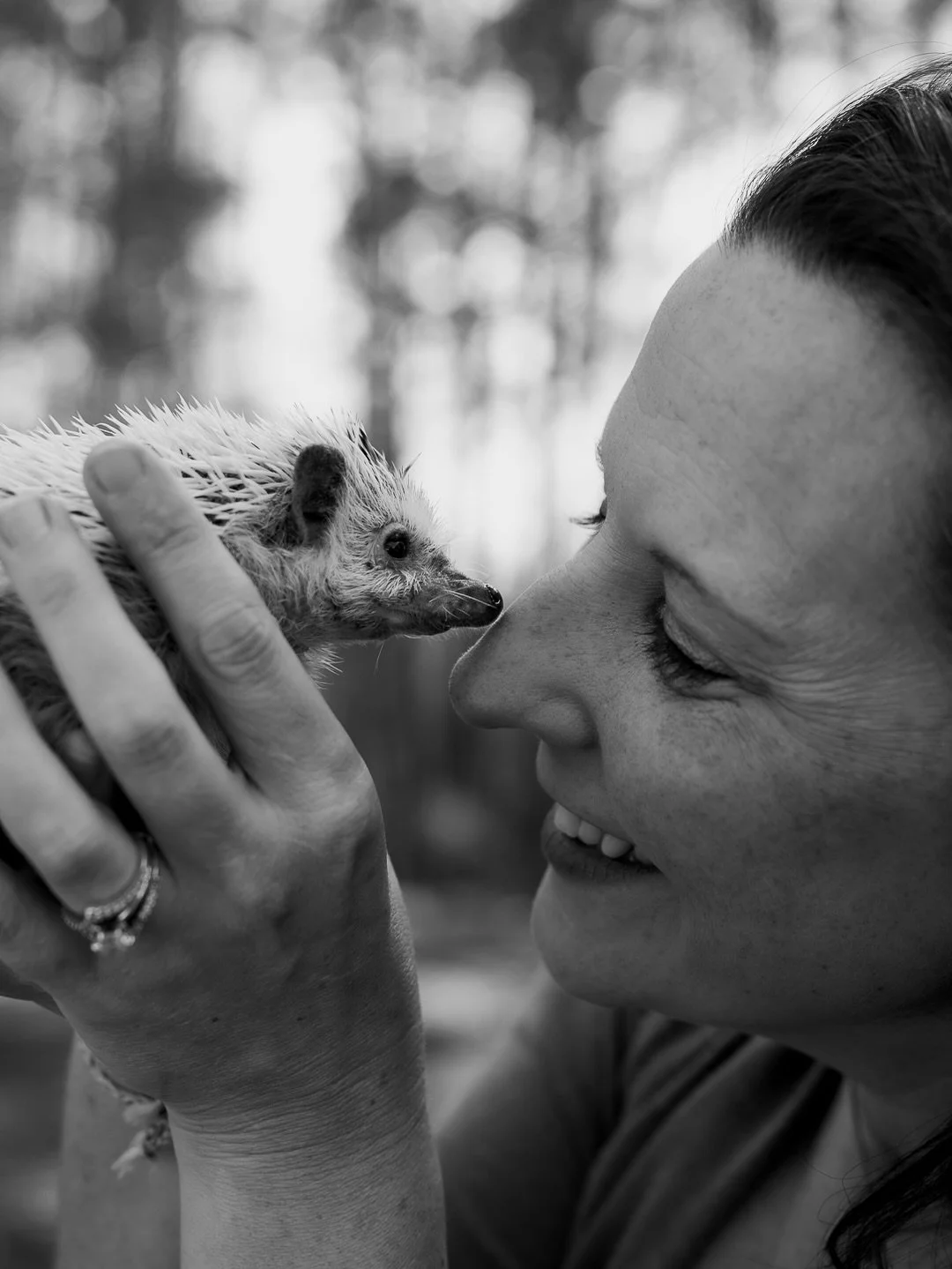 Christy gifted her amazing staff mini sessions with their pets. I always expect people to show up with their pack of dogs or even their leashed cats. The one thing I did not expect was a HEDGEHOG 😍. The other half of the team will be getting their m