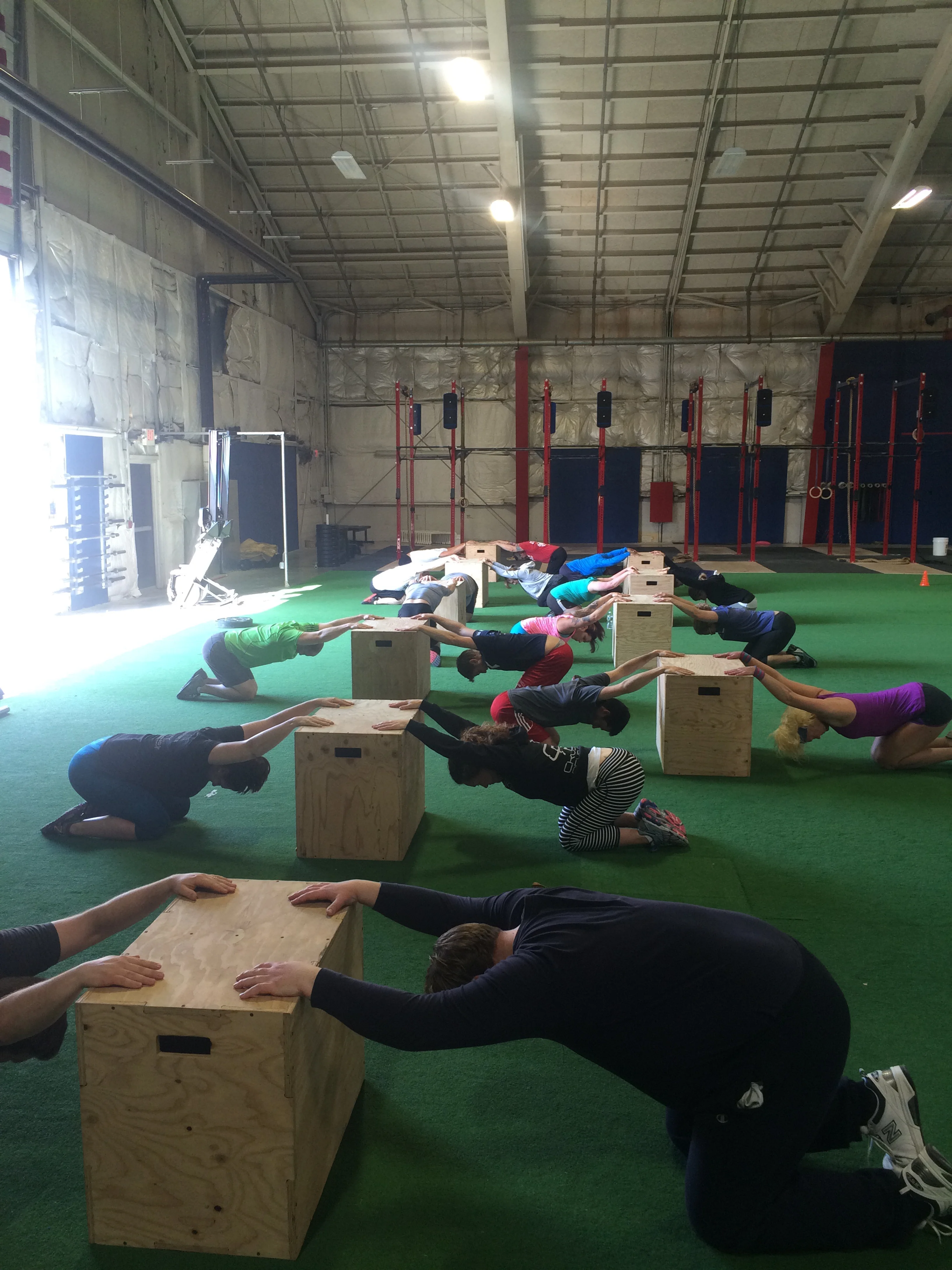 Pre workout mobility work.