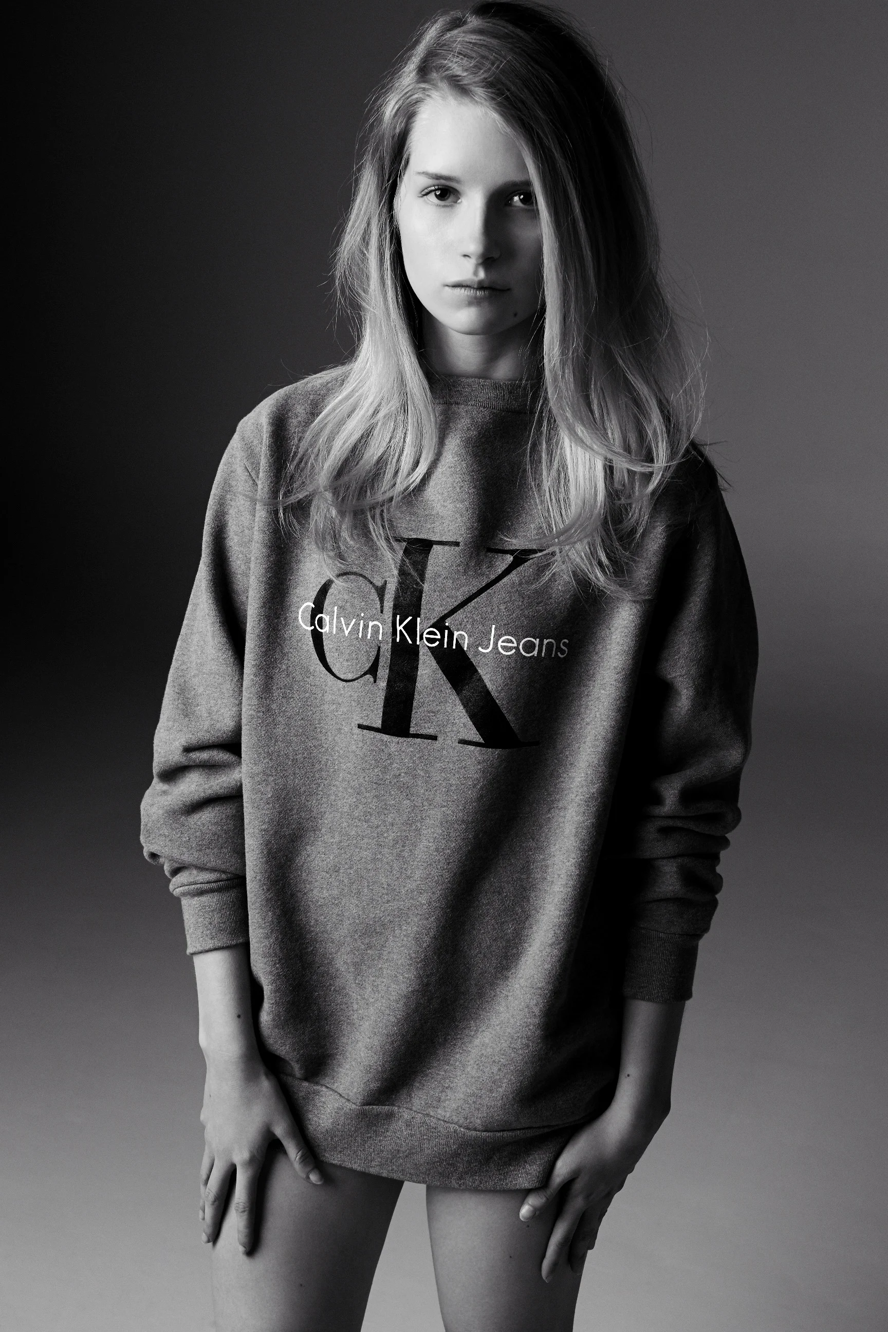 Calvin Klein , King of the 90's, brings the sweatshirt back to its glory days in his show at NYFW14