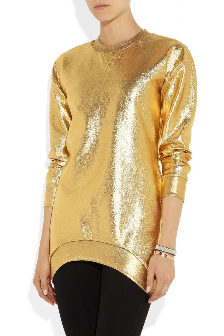 GOLD. You know how we feel about it...from Faith Connexion , a dope Parisian brand. 