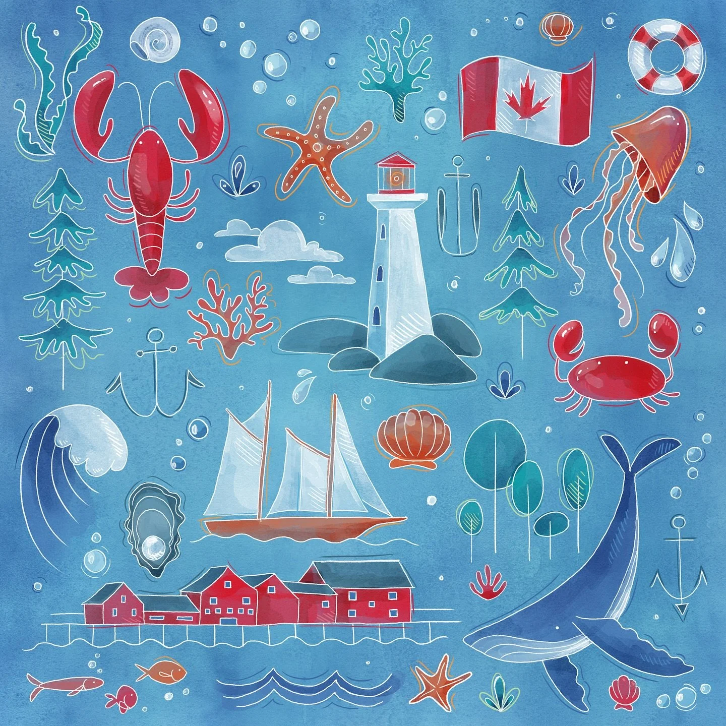 Every summer we visit the east coast of Canada! 🇨🇦 So sad that we won&rsquo;t be making the trip this year so here&rsquo;s some love for the coast! 🐟🛟🐚🦞🚢

Have you been to the east coast? What are your favourite things about it? Mine are the l