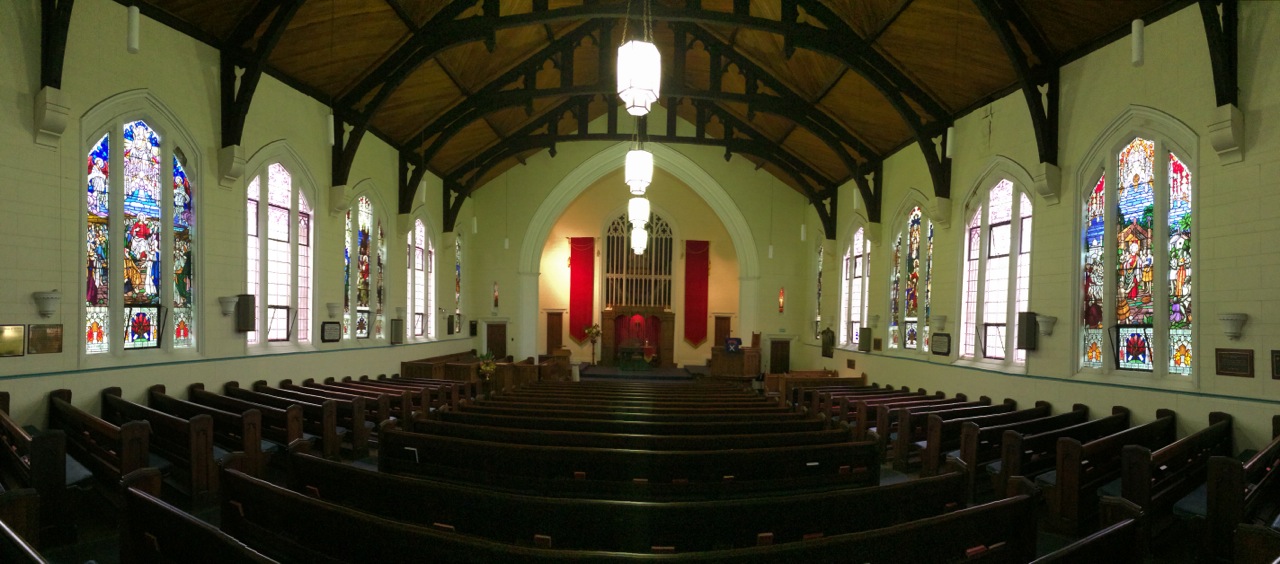 The gracious and welcoming interior of St David's