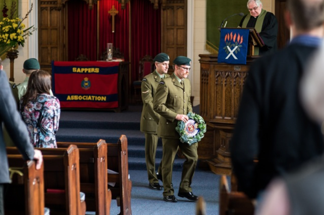 Sappers Memorial Service 12 October 2014. Photography: Jonathan Suckling