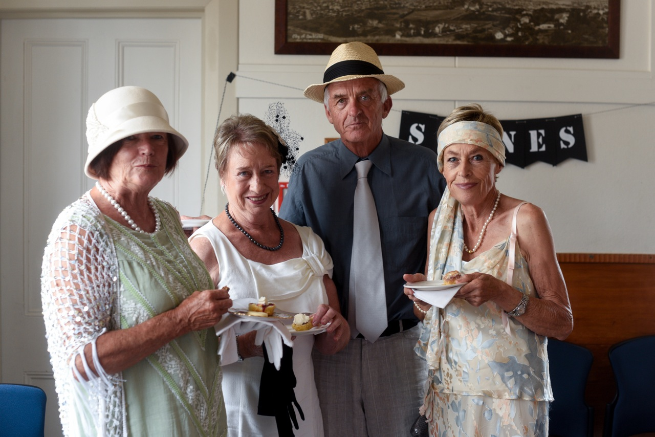 Friends of St David’s patron Liz Ebbett (right) joined by husband Richard Ebbett and friends. Image courtesy Maria Lazurenko.