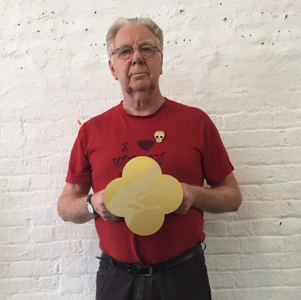 Max Gimblett in his studio. The Bowery, NYC