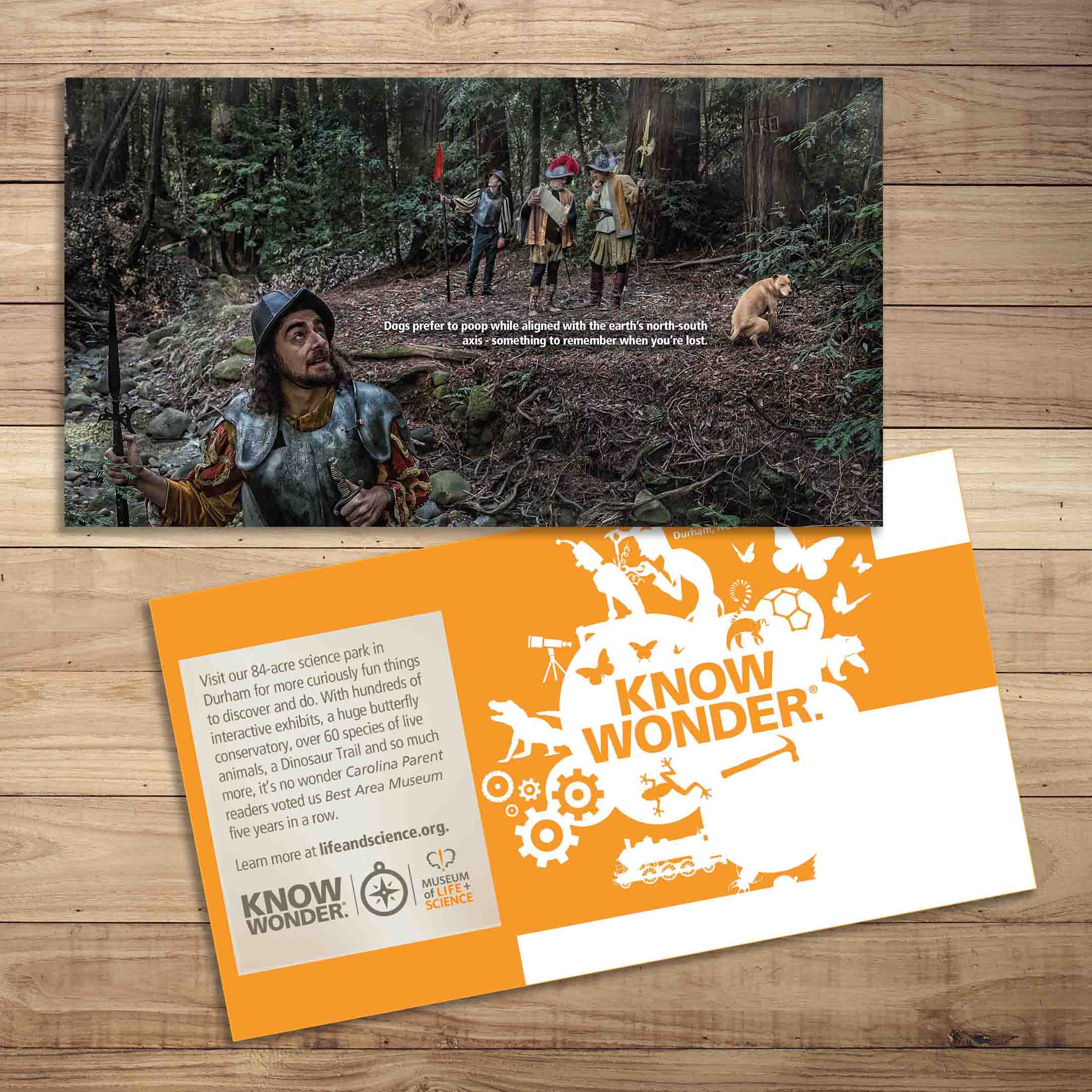 Direct Mail for The Museum of Life + Science. See the integrated campaign and case study here .