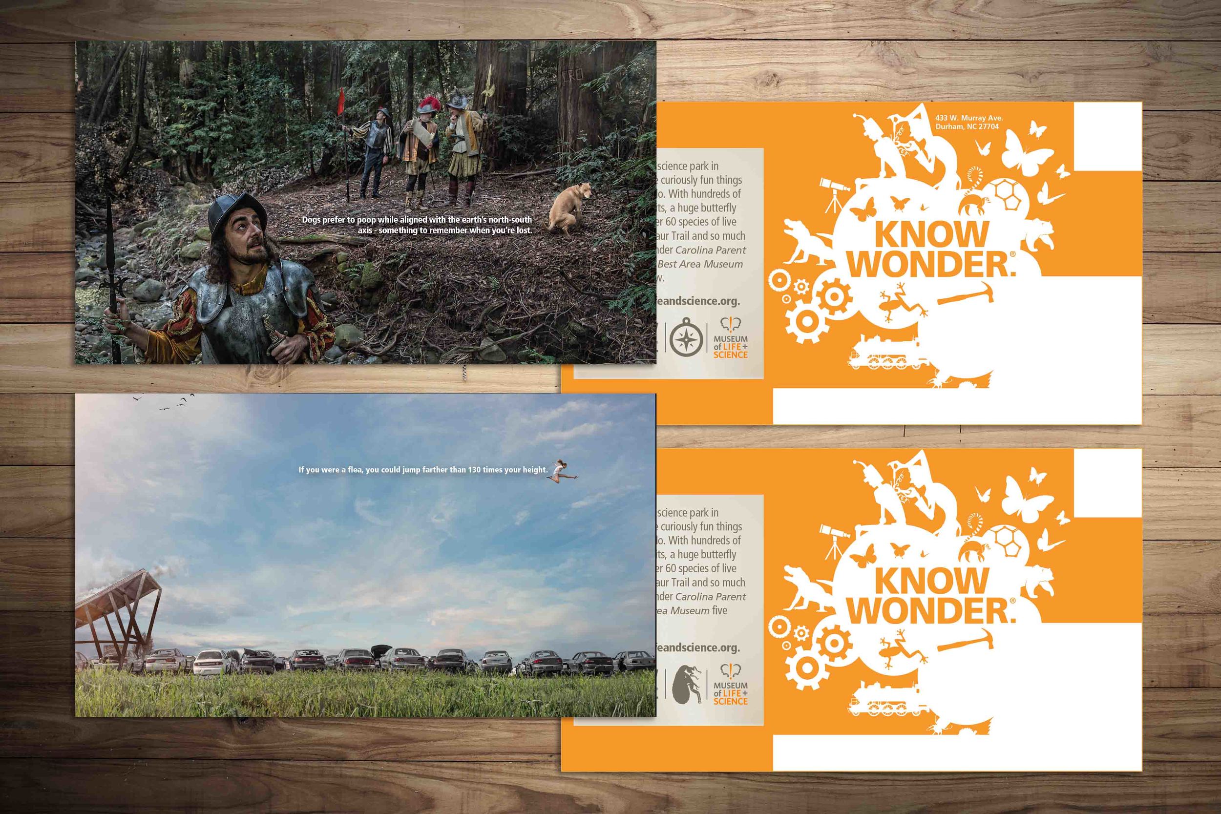 Direct Mail for The Museum of Life + Science. See the integrated campaign and case study here .