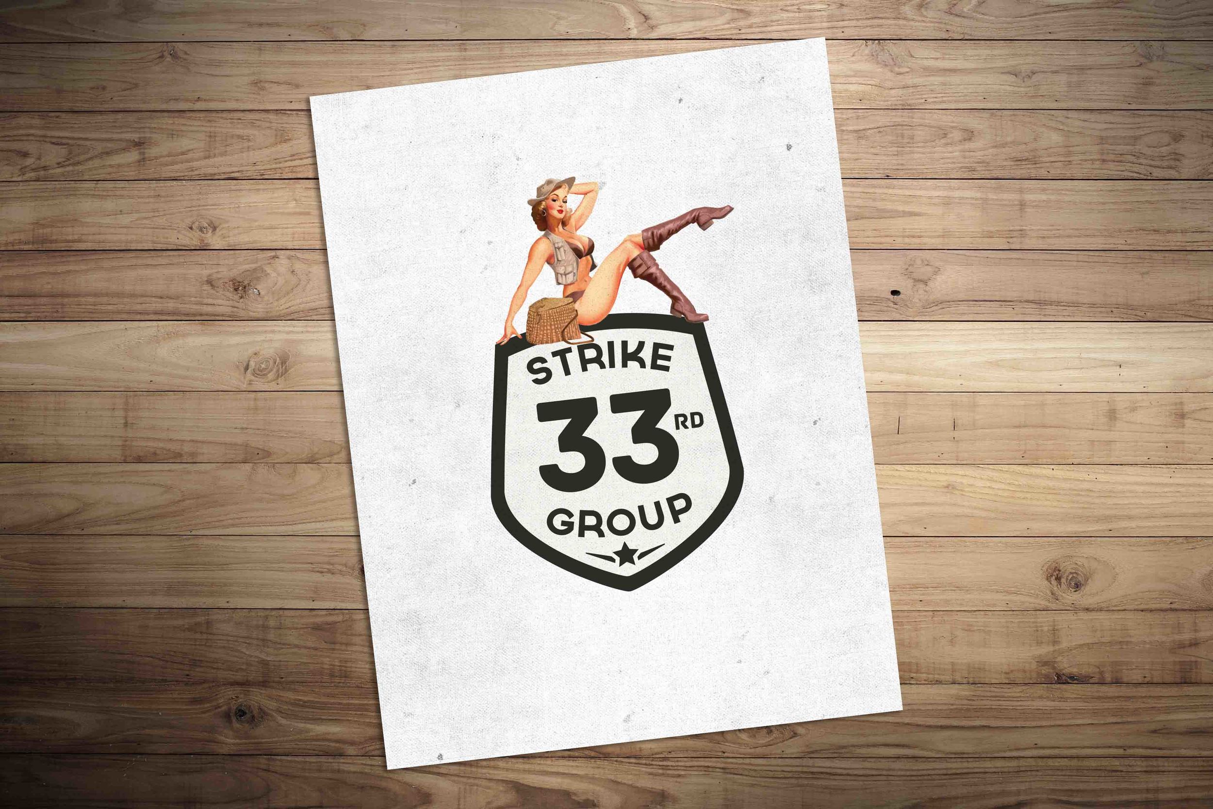Logo for 33rd Strike Group. See the integrated campaign and case study here .