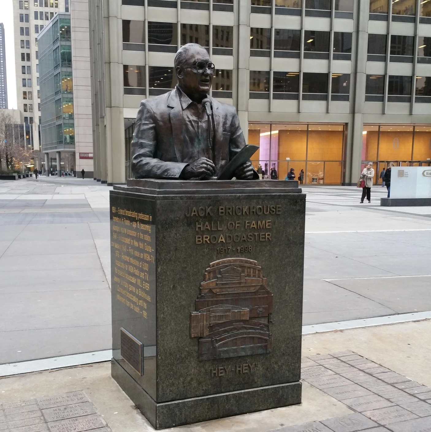 Jack Brickhouse - HonoraryChicago. Sports Broadcaster.