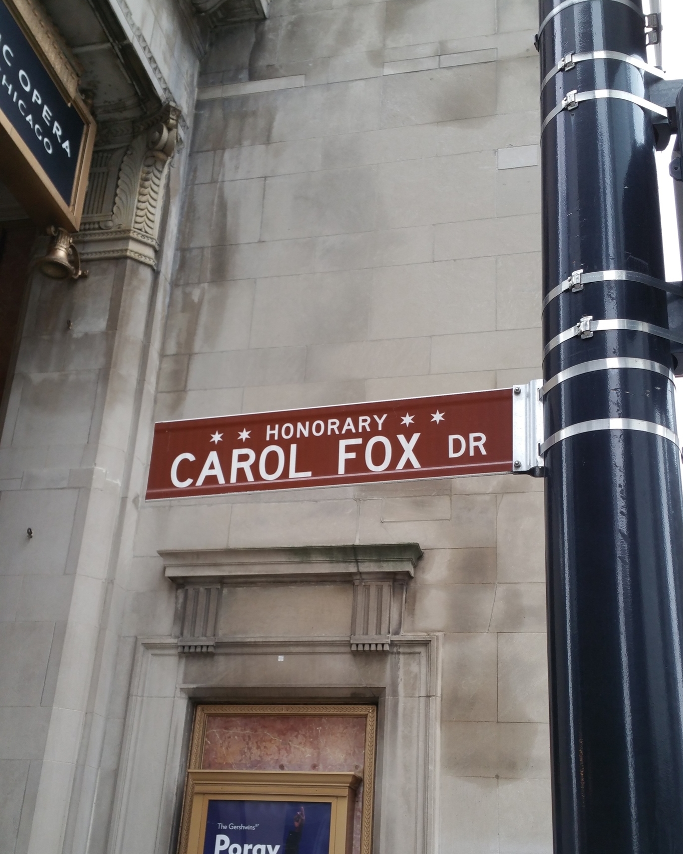 Carol Fox Dr - Honorary Chicago. Director of Lyric Opera Company