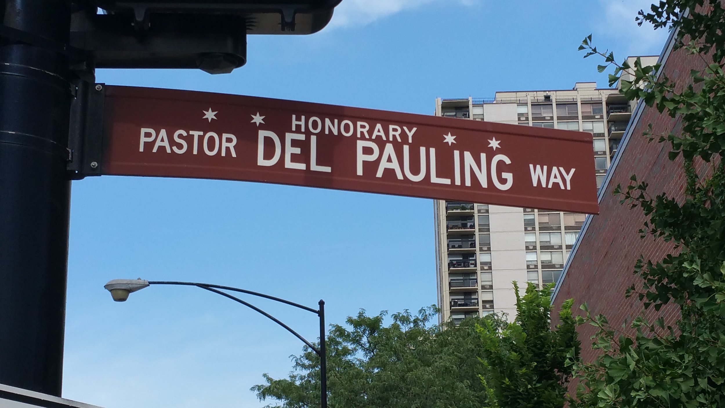 Del Pauling - Pastor of First Evangelical Lutheran Church - Honorary Chicago