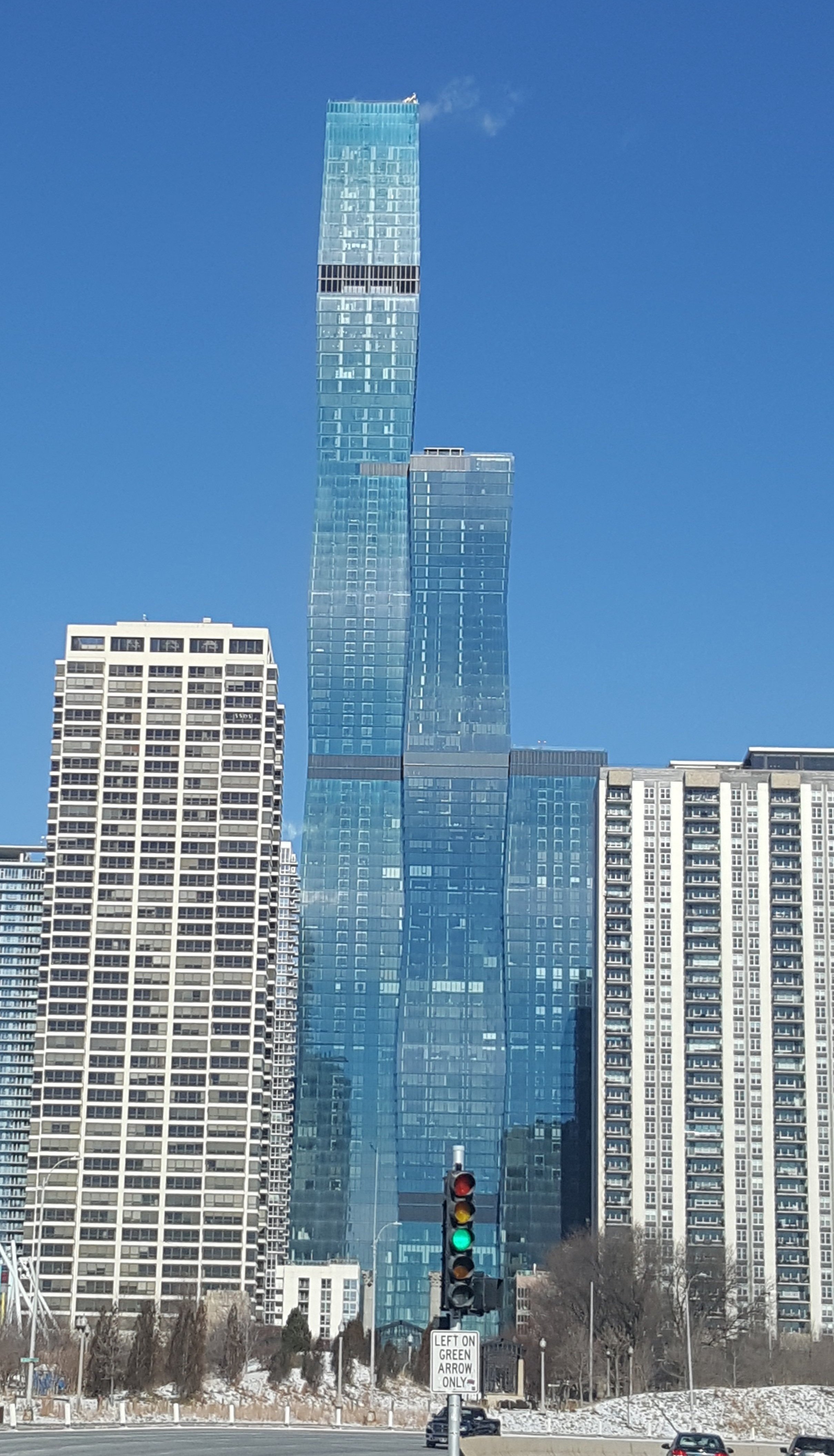 Chicago's Third Tallest High-Rise Tops Out, On Schedule for 2020