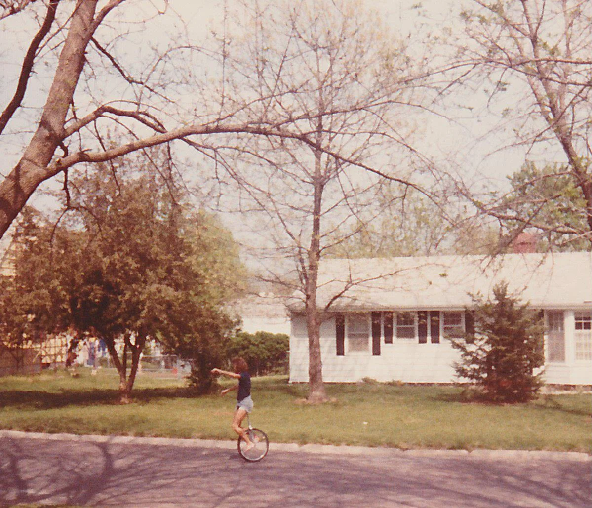 There is still some argument about whether this is me or my bestie LeeAnne. We were two peas in a pod back then so who knows, it's all the same. Although, i was better at riding it than her ;p 