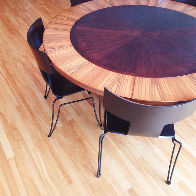 Finished walnut and sink cypress table! #furniture #furnituredesign #vscocam #woodcraft #mnmade #minneapolis
