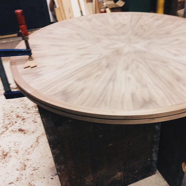 Walnut tabletop coming together #inprogress #furniture #furnituredesign #vscocam #woodcraft #mnmade #stpaul