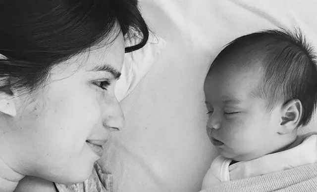 My new pastime is being in awe of this little one and the joy she brings us. @mrseanrogers Our house is a mess, we sleep very little, we are constantly learning new forms of patience as she teaches us her language and our days are a blur. Then moment