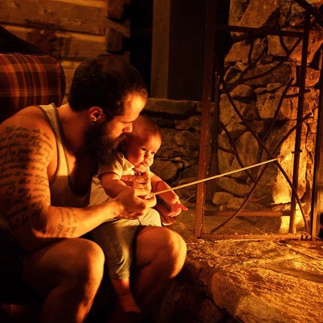 This photo is a reminder of all that I am thankful for, a little over two years ago Sean asked me to marry him in this place over s'mores. This year we got to share some s'mores as a family (well Sean and I did),Ella was entranced by the fire most of