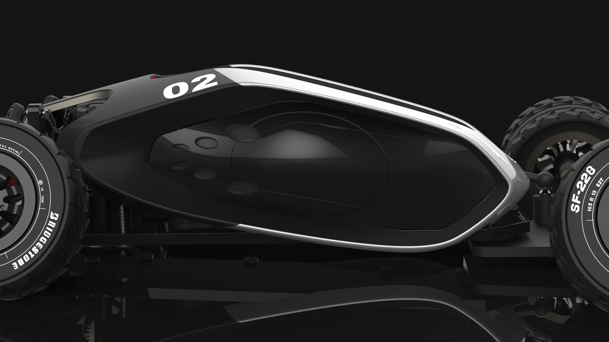 A fully functional RC car that has a central pivot to steer faster. It was also a valuable Solidworks and Keyshot lesson to me.