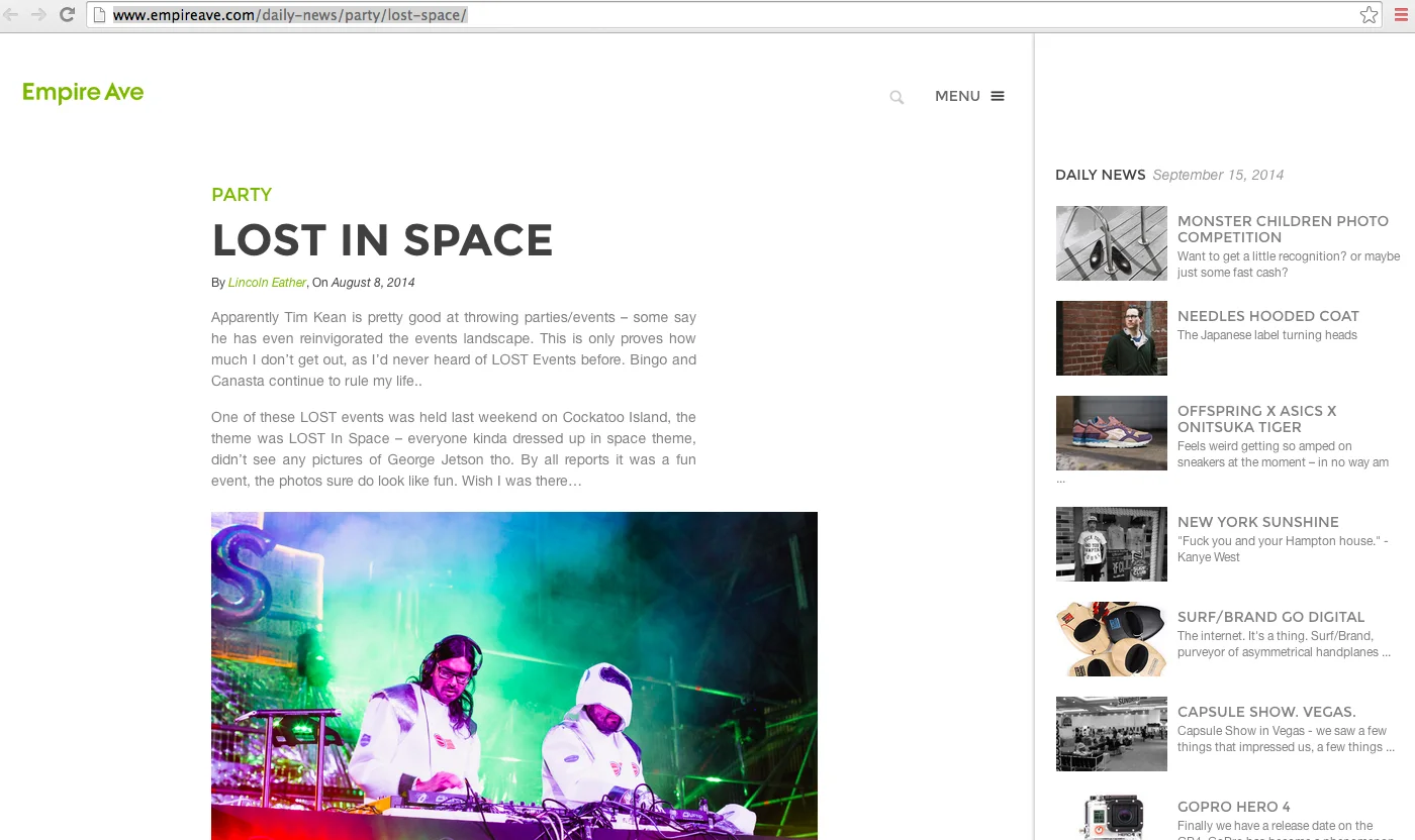 Empire Ave: LOST in Space