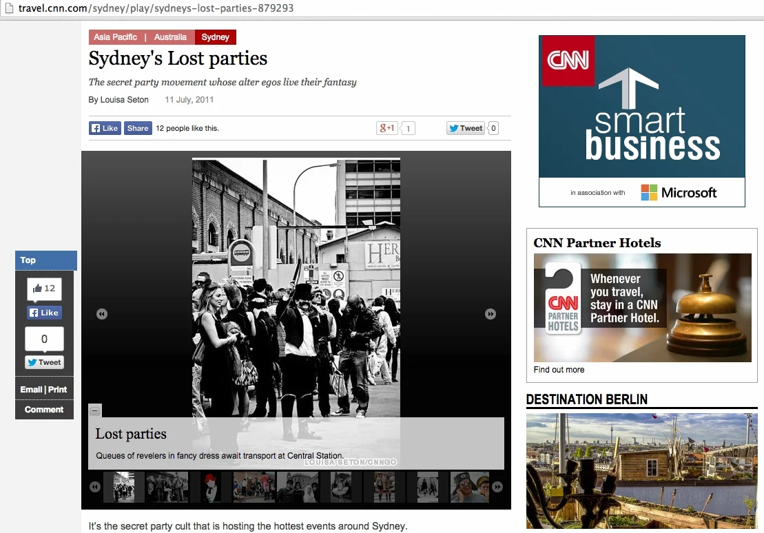 CNN: Sydney's LOST Parties