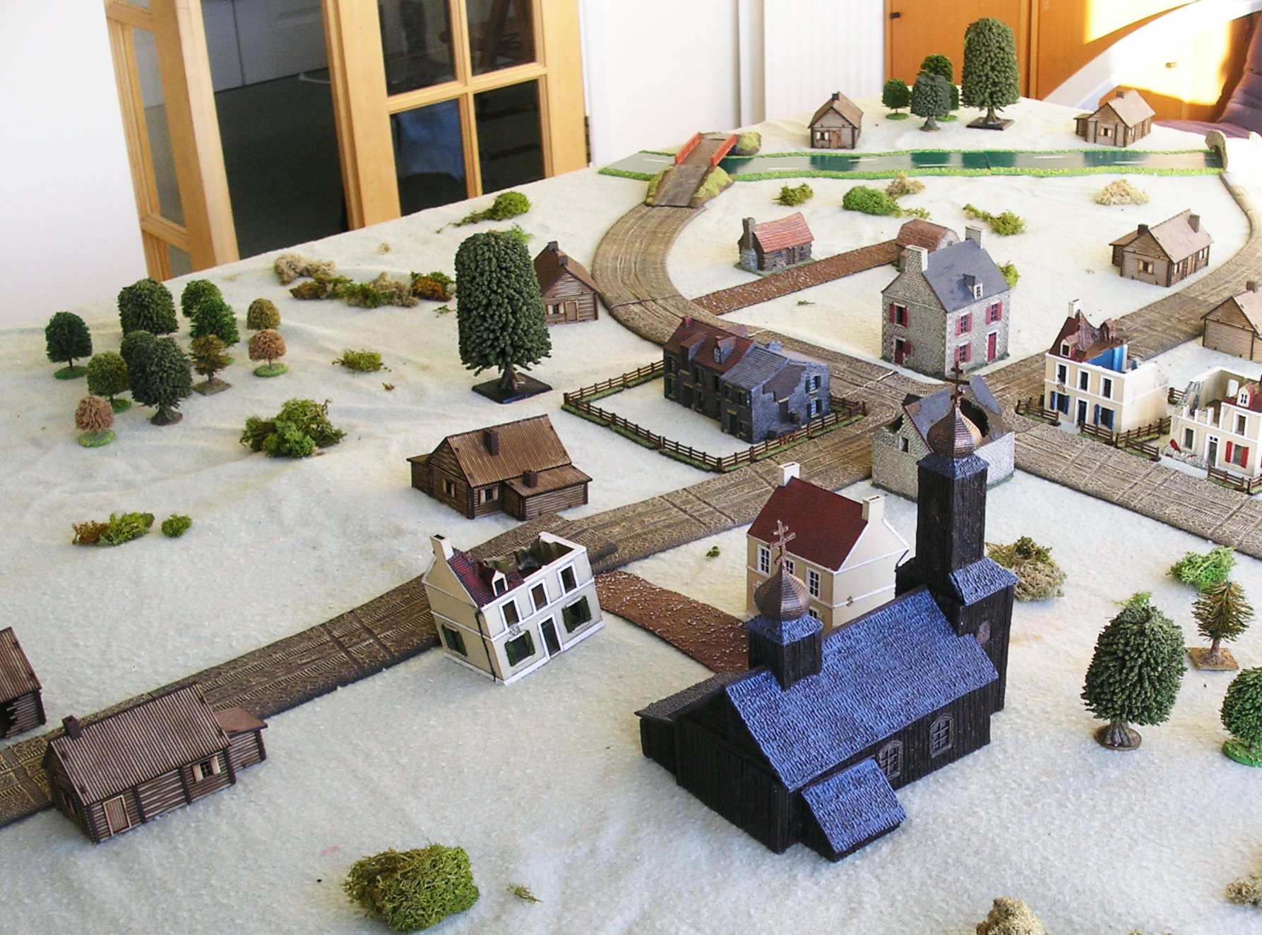 Note the new church: built in the Lithuanian style!