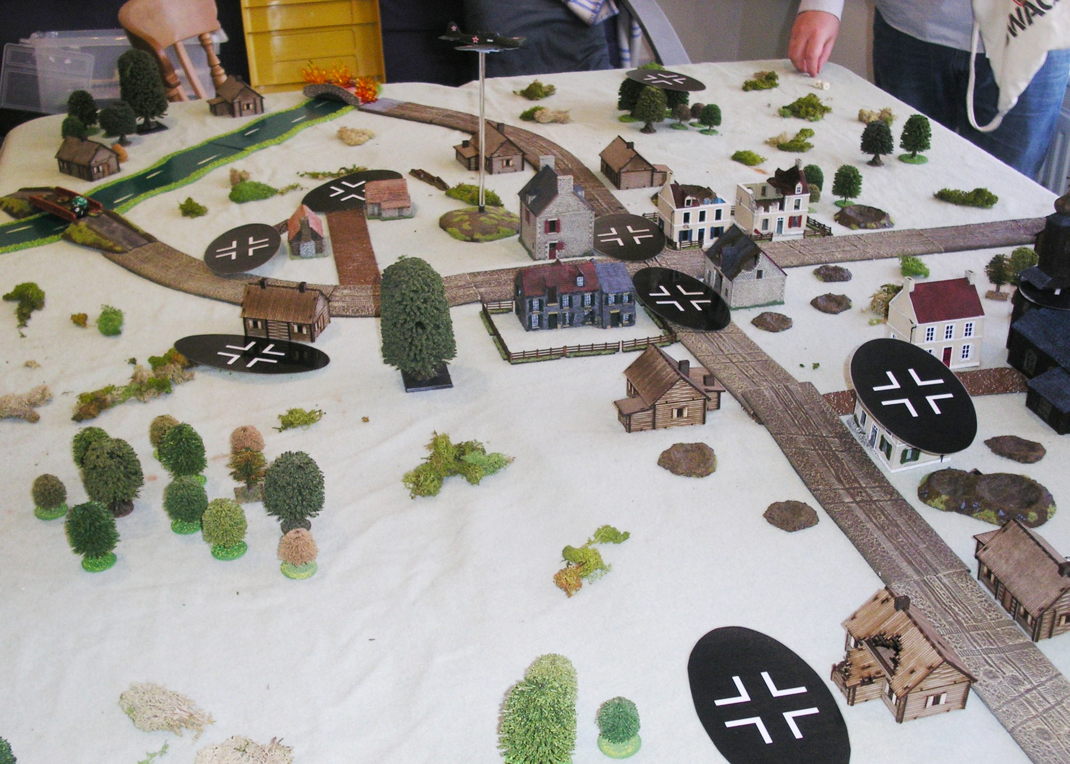 The Germans began the game under Blinds, with more troops under Hidden Blinds