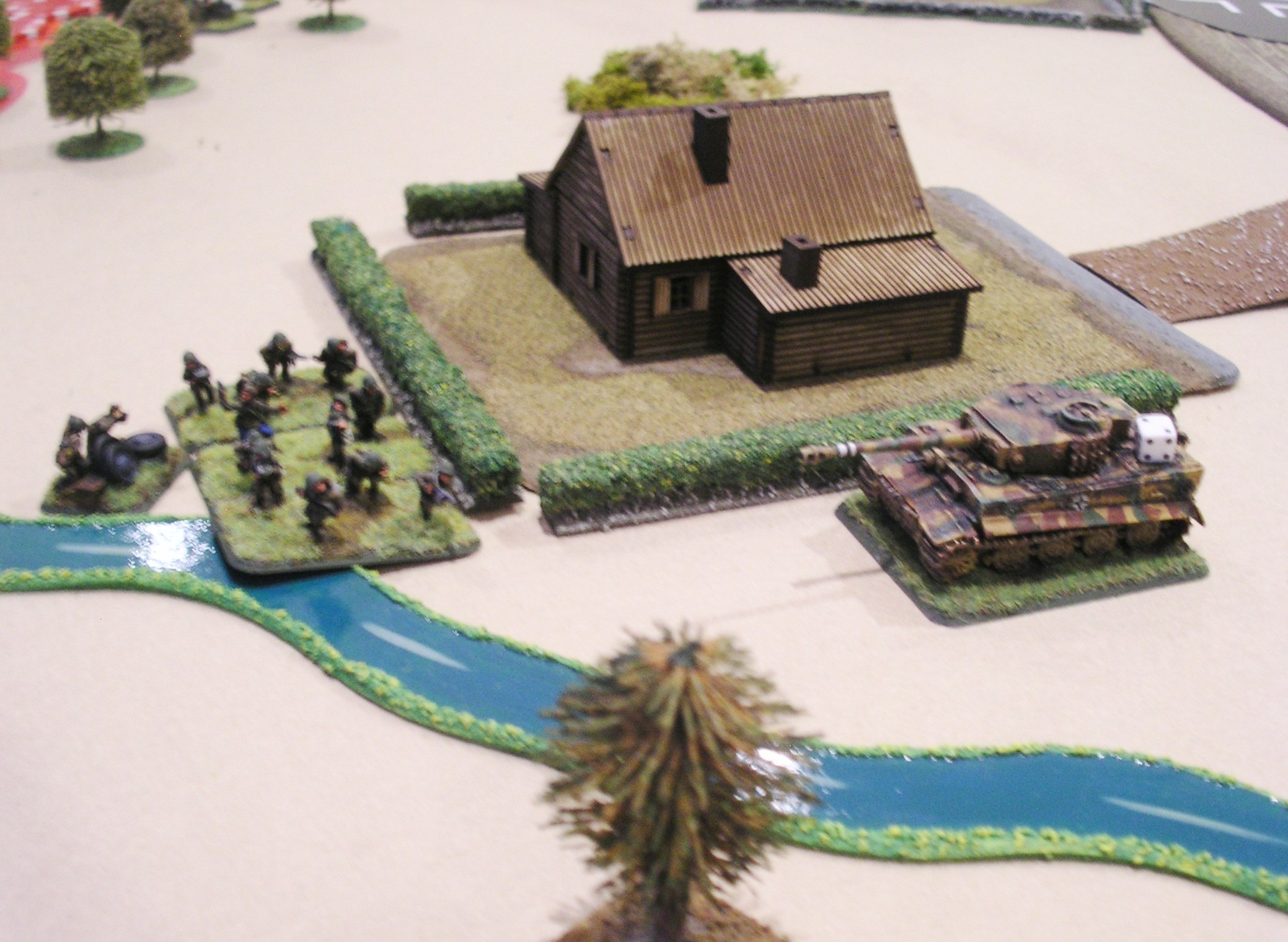 Tiger II (forgive the proxy) survives a flamethrower strike