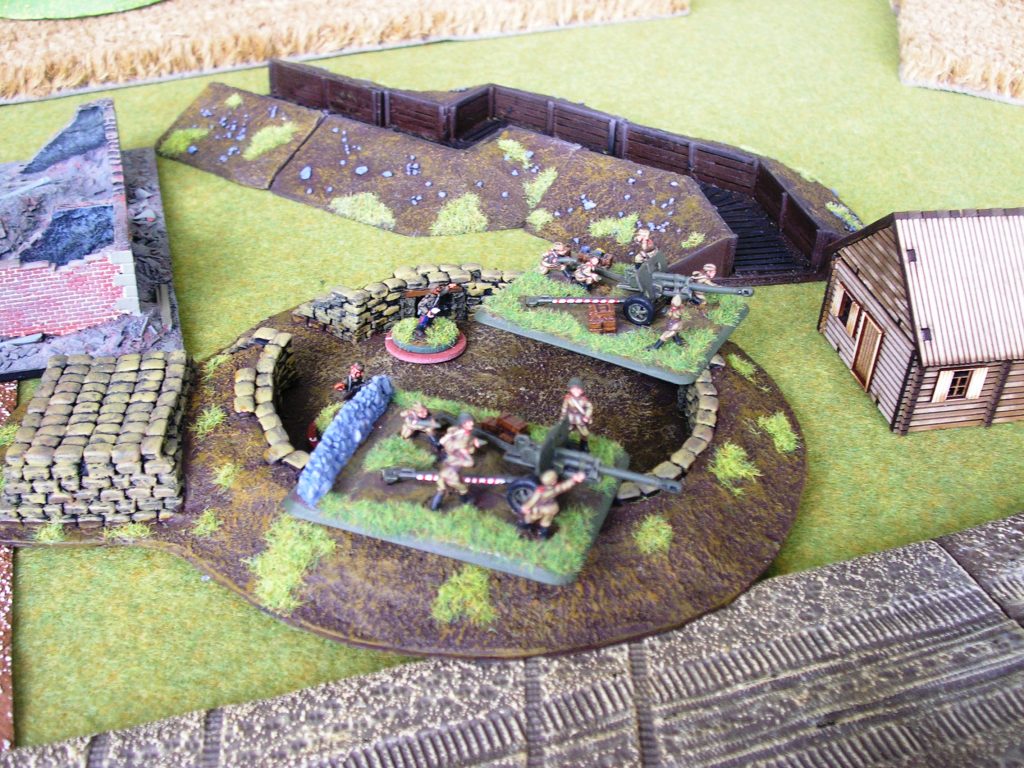 The main Soviet gun position