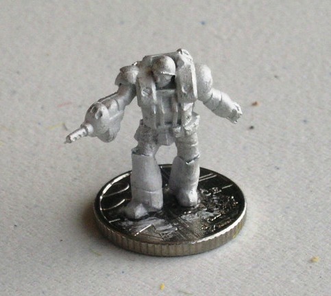 I have based mine on 5p pieces