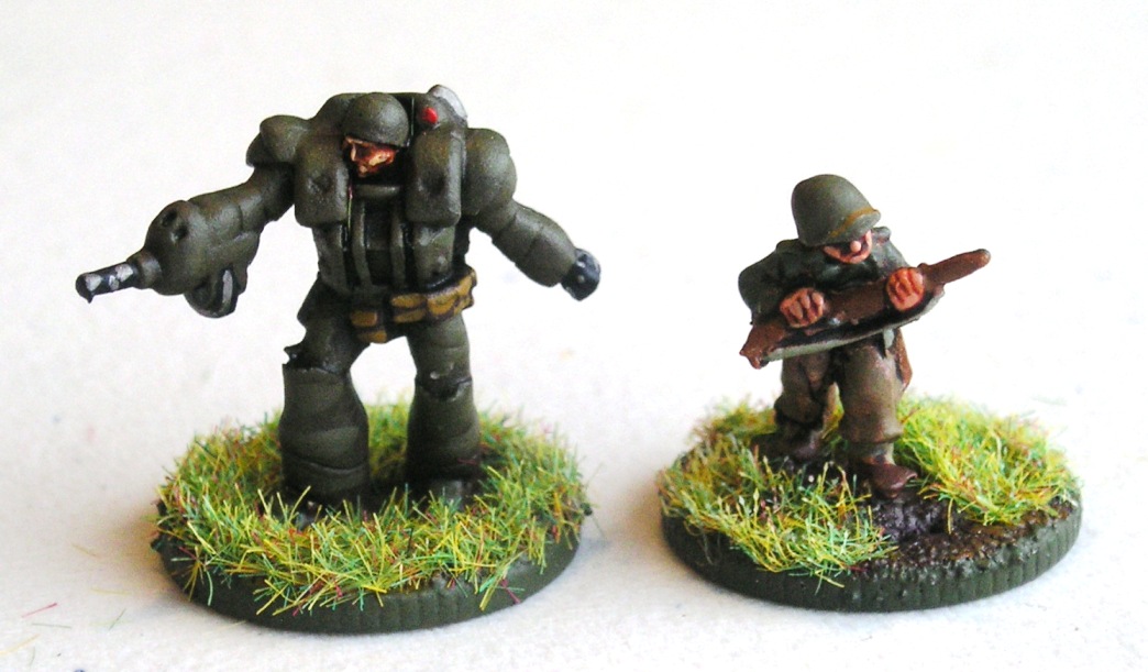 Comparison with Battlefront infantryman