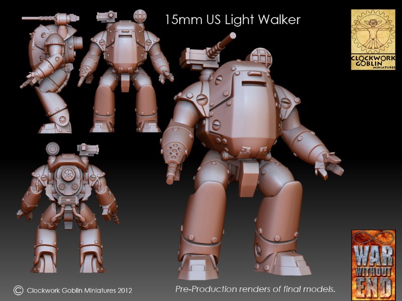 Coyote Light Walker render from Clockwork Goblin