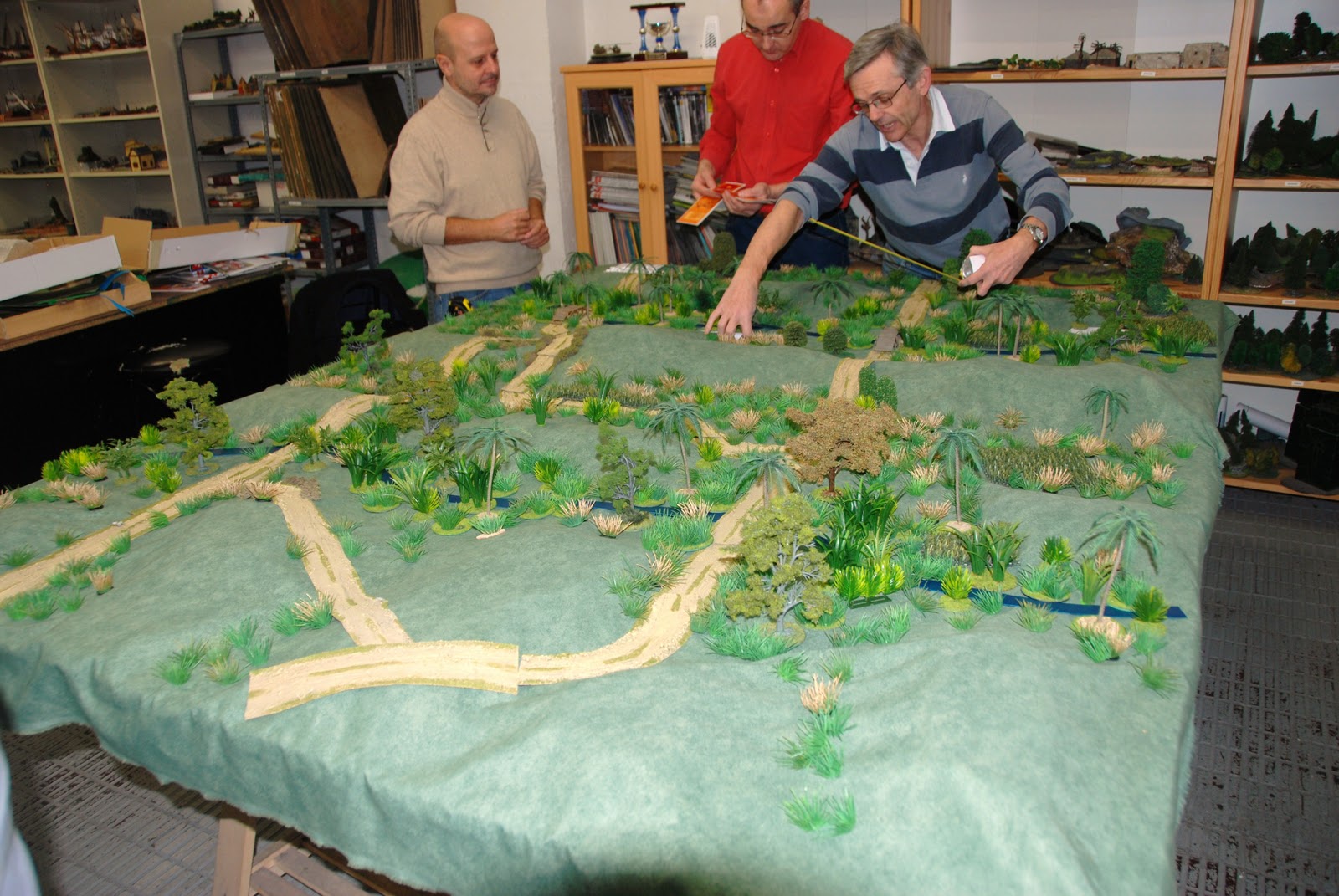 General view of the gaming table (East to West)