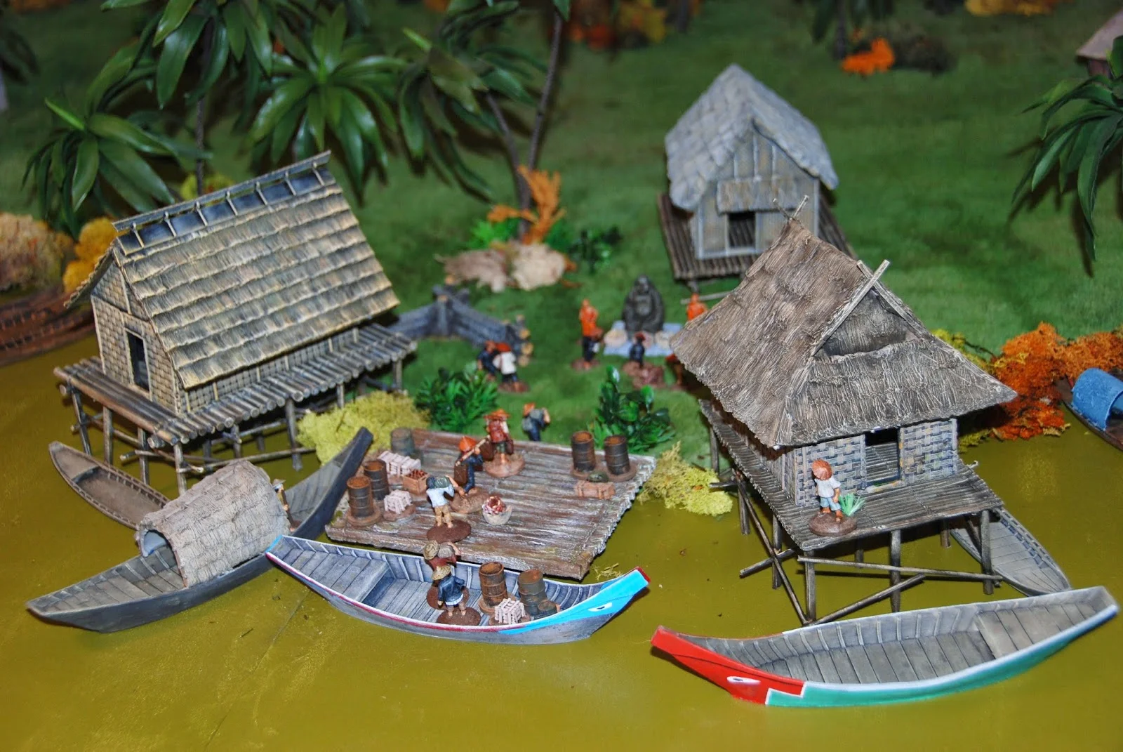 Villagers attending their peaceful(?) trade