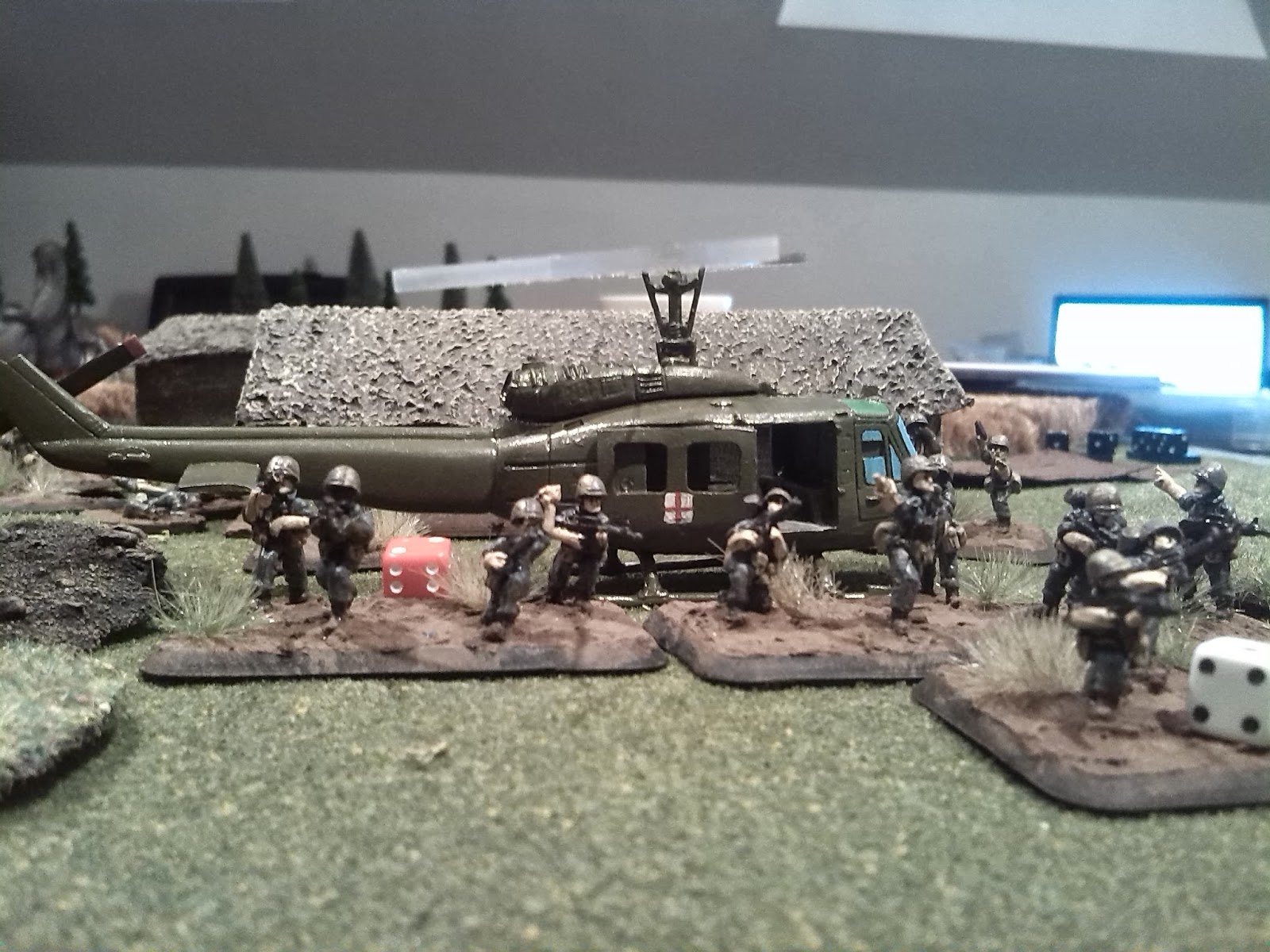 Lieutenant Sweeney's platoon protect the LZ.