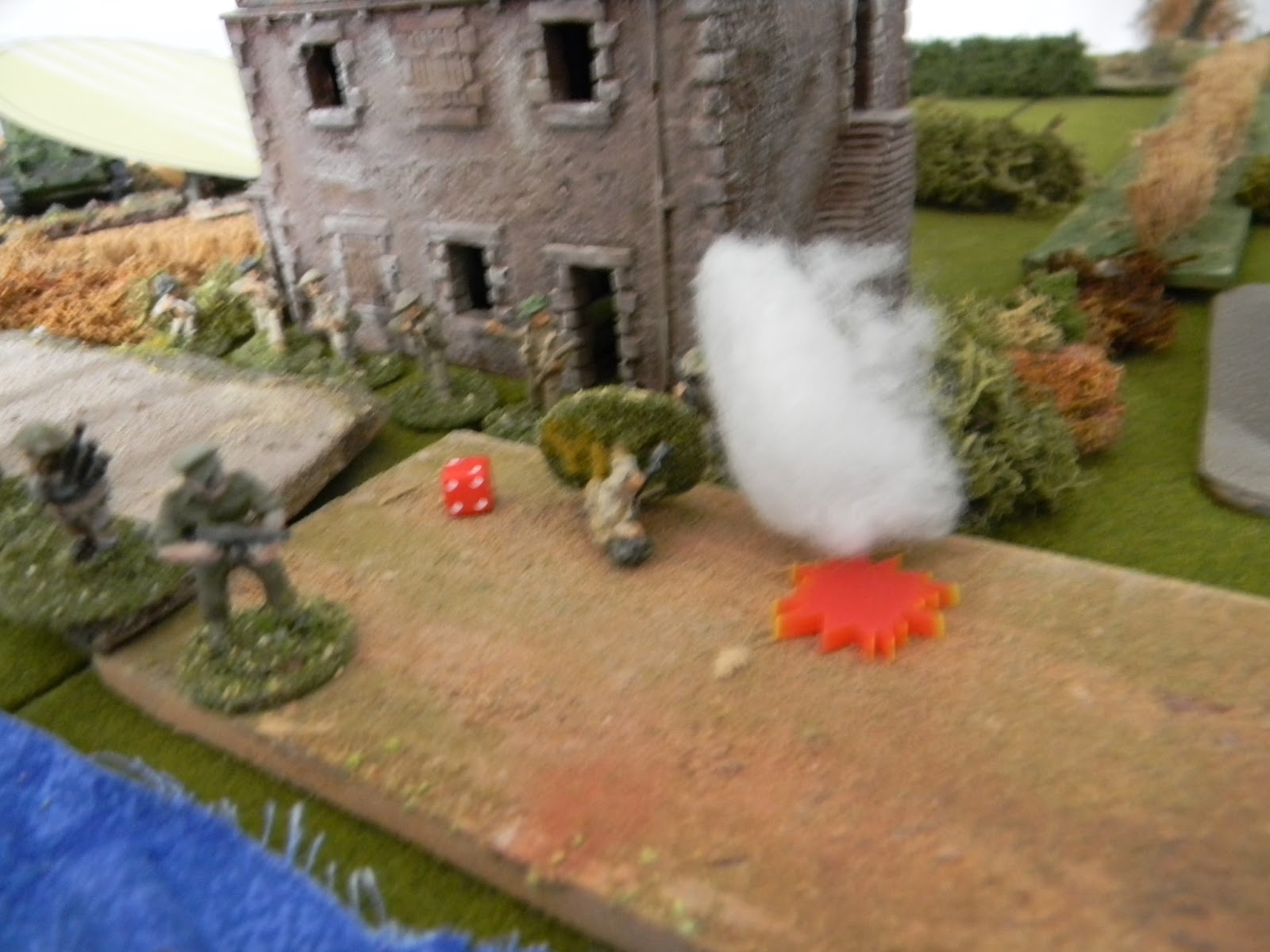 So the STuGs decide to fire at them.