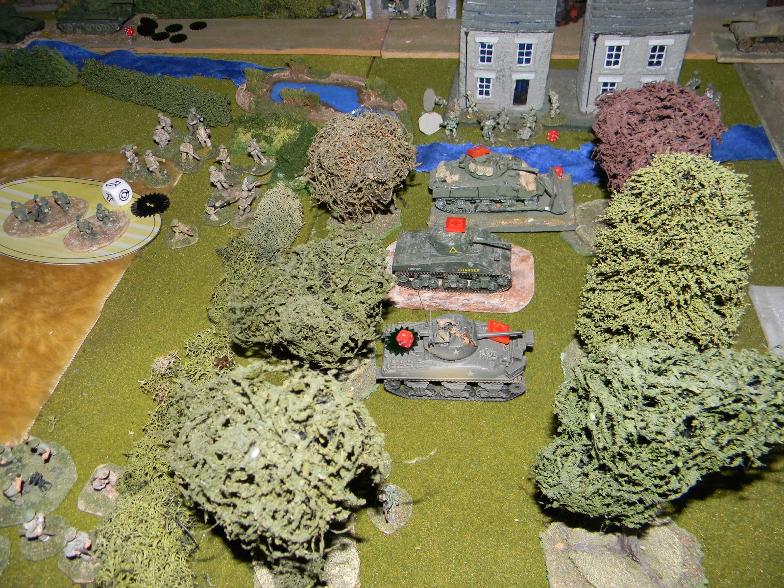 The tanks are over...but not without damage.