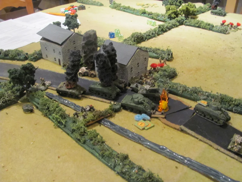 Panzerjaeger: the PaK40 creates a parking lot of destroyed British armour