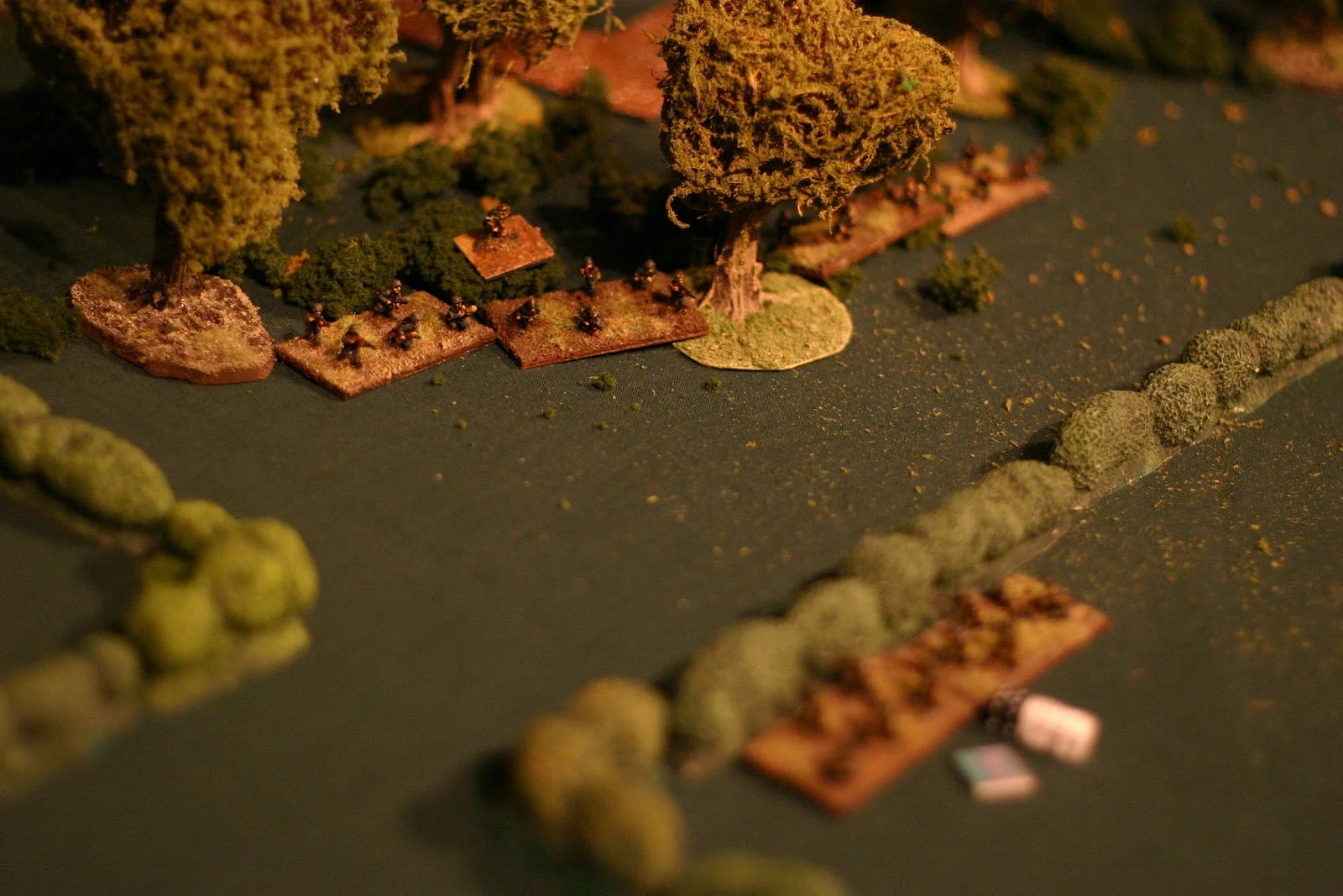 The Germans in the woods open fire
