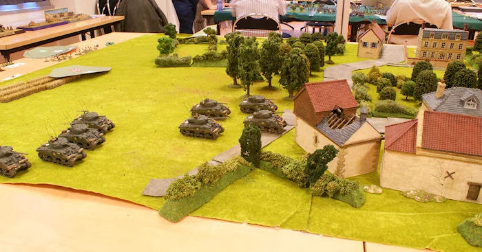The 2nd platoon of the East Riding Yeomanry under command of Lt. Sackville takes the lead