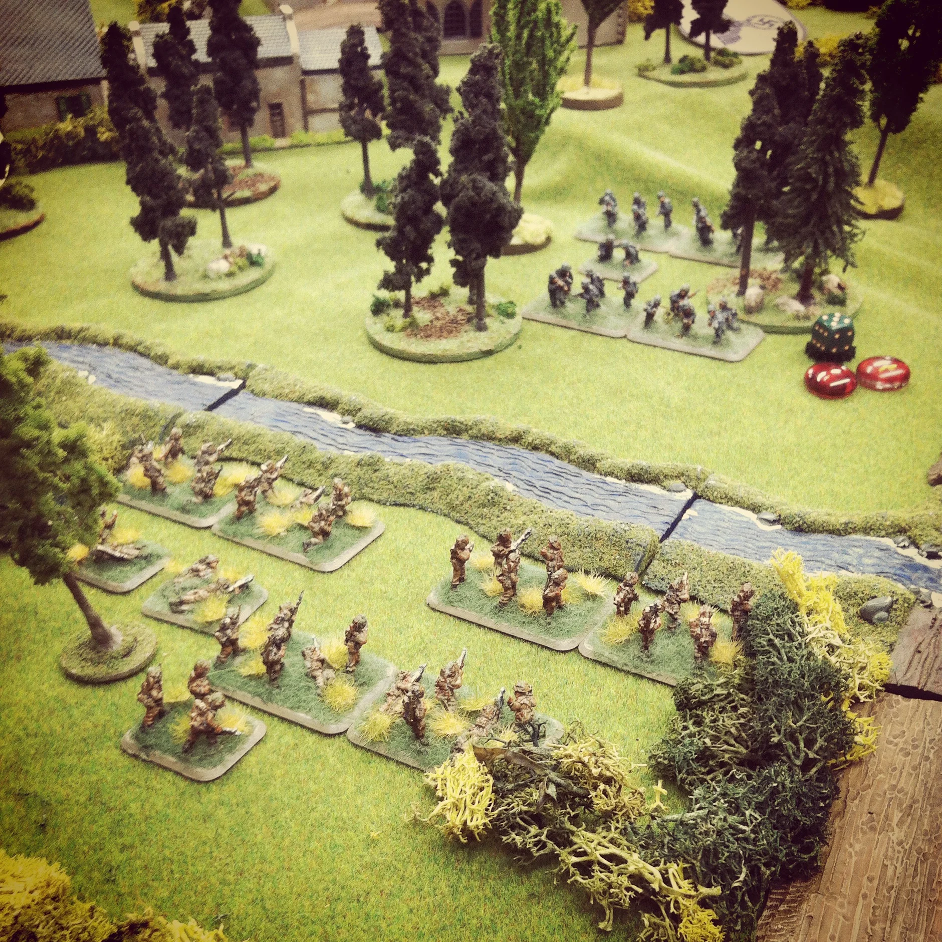 Canadian and German troops open fire across the stream just north of Saint Lambert-Sur-Dives
