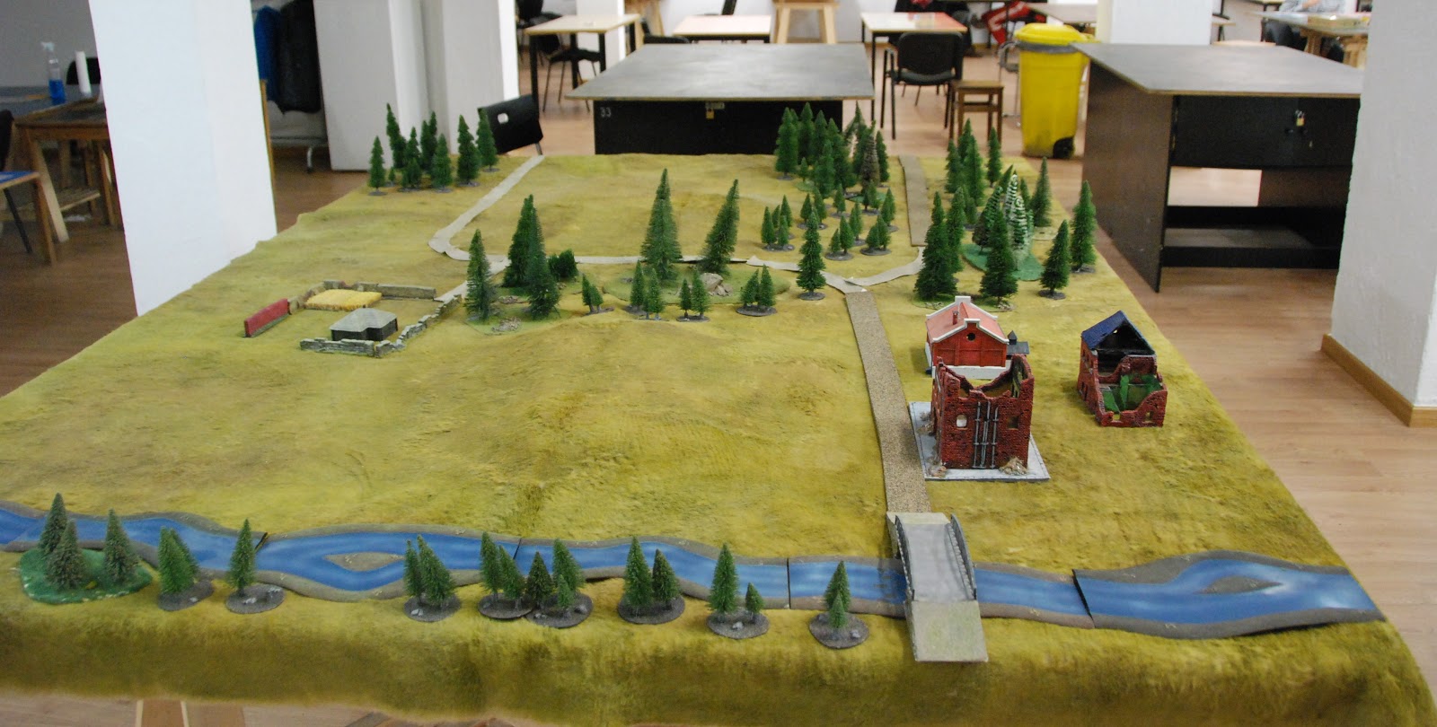 Game table view from the east