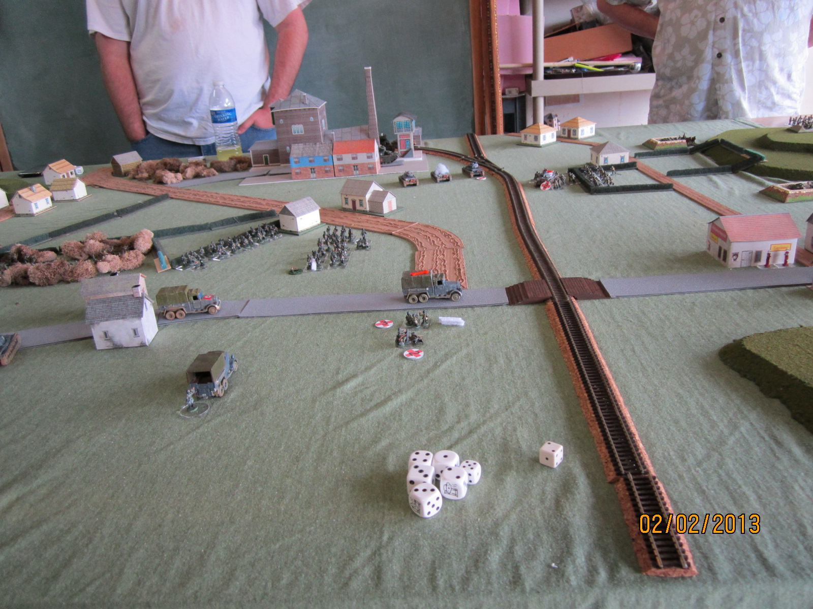 Western edge of table (with TFL product placement)