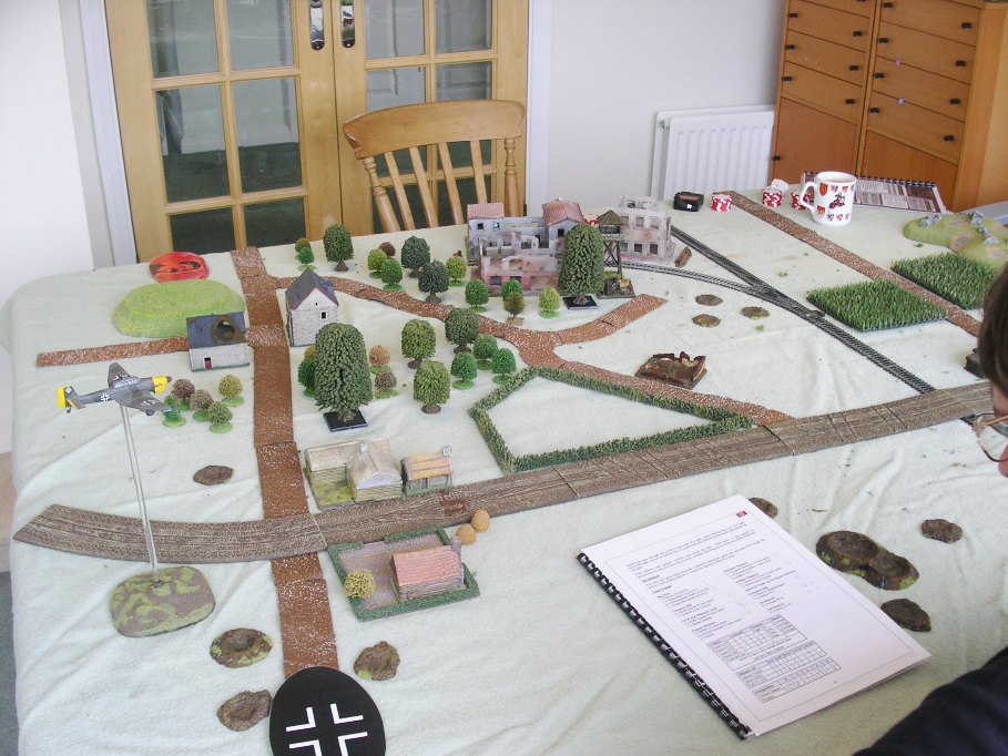 View from the German side of the battlefield